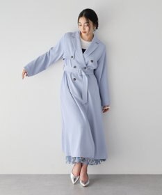 YECCA VECCA 【UVカット/花粉ガード】素材MIXトレンチコート