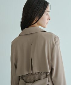 YECCA VECCA 【UVカット/花粉ガード】素材MIXトレンチコート