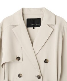 YECCA VECCA 【UVカット/花粉ガード】素材MIXトレンチコート