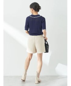 earth music&ecology フリルニットポロ