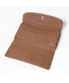 UNBILLION perche カラーコンビレザーかぶせ外がま口長財布