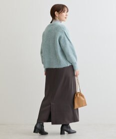 Green Parks 毛ふきシャギーＶネックカーディガン