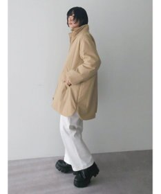 Green Parks 中わたスタンドカラーミドル丈ブルゾン