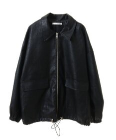 Green Parks ・ＥＬＥＮＣＡＲＥ　ＤＵＥフェイクレザーＺＩＰブルゾ