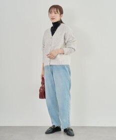 Green Parks 毛ふきシャギーＶネックカーディガン