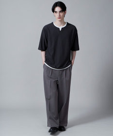 WEGO フェイクレイヤードキーネックT（S）