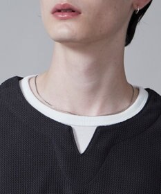 WEGO フェイクレイヤードキーネックT（S）