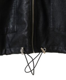 Green Parks ・ＥＬＥＮＣＡＲＥ　ＤＵＥフェイクレザーＺＩＰブルゾ