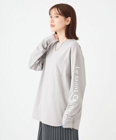SHARE PARK LADIES 【UNISEX】吸水速乾 ショルダーロゴロングスリーブTシャツ（S・Mサイズ）