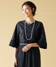 自由区 【セットアップ対応・洗える】ラッセルレース ブラウス