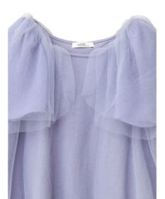 earth music&ecology チュールレイヤードプルオーバー