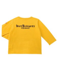 MIKI HOUSE HOT BISCUITS 【80-120cm】 ロゴ×キャラクター 長袖Tシャツ