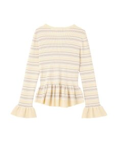 earth music&ecology ペプラムニットプルオーバー