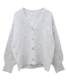 Green Parks 毛ふきシャギーＶネックカーディガン