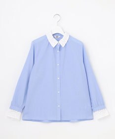 J.PRESS LADIES S 【WEB限定・一枚で着映え】コンパクトエステネージュ 襟 袖 リムーバル シャツ ブラウス