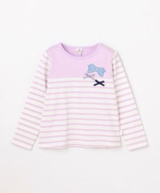 組曲 KIDS 【110-140㎝】 リボンボーダー Tシャツ
