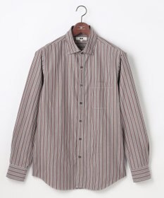 JOSEPH ABBOUD 【シルク混・上質】シルクコットンストライプ シャツ
