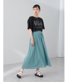 earth music&ecology ギャザーフレアスカート
