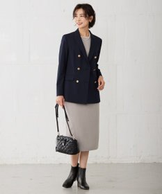 J.PRESS LADIES 【洗える】 レーヨンストレッチフルニードル ニット タイト スカート