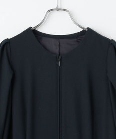 #Newans 【セレモニーにも】〈亀恭子さんコラボ〉ボリュームスリーブロングワンピース