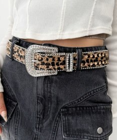 WEGO Lビジューラメシャギーベルト