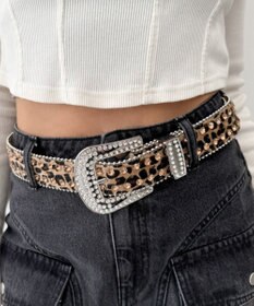 WEGO Lビジューラメシャギーベルト