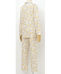 Wing パジャマ 長袖 長ズボン 綿100％(肌側) ふんわりやわらか素材 保温性 ゆったりシルエット シャツタイプ レディース EP5067 ウイング／ワコール