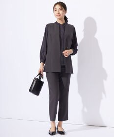 J.PRESS LADIES L 【セットアップ対応・洗える】RELAXIONツイル テーパード パンツ