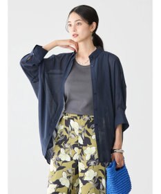 AMERICAN HOLIC 接触冷感５分袖変形ドルマンシアーシャツ