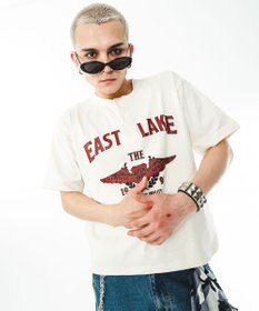 WEGO 【ユニセックス着用ITEM】グラフィックヘンリーネックT（SS）