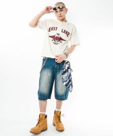 WEGO 【ユニセックス着用ITEM】グラフィックヘンリーネックT（SS）