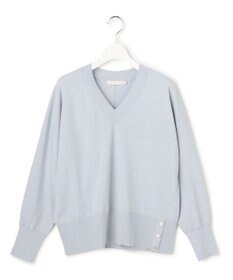 ICB クリアレーヨンストレッチ Vネックニット