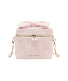 Maison de FLEUR ツイードキューブショルダーバッグ