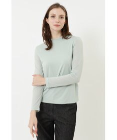 DAKS コットン天竺スタンドカラーカットソー