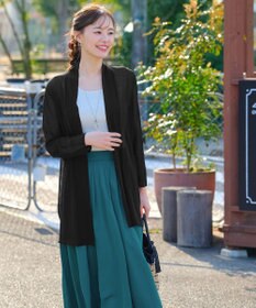 Tiaclasse L 【新色追加・UVケア・接触冷感】ロングトッパーカーディガン