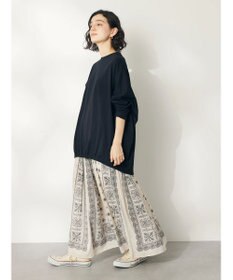 CRAFT STANDARD BOUTIQUE シルケット天竺　フロントギャザーＢＩＧ　Ｔｅｅ　Ｌ／Ｓ