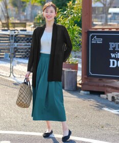 Tiaclasse L 【新色追加・UVケア・接触冷感】ロングトッパーカーディガン