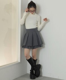 WEGO 【2025年秋冬新作】リブタートルニット