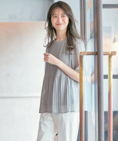 ANY SIS S 【洗える】エアリープリーツ ブラウス