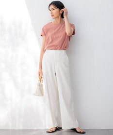 23区 【接触冷感/洗える】フレンチスリーブ IT TEE