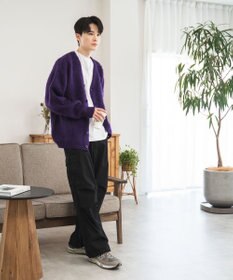 WEGO モヘアライクBIGカーディガン