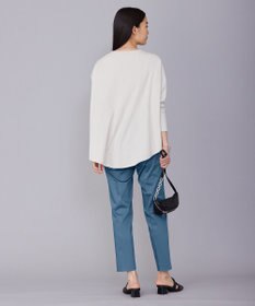 ICB 【洗える】T/Cストレッチサテン スティックパンツ