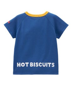 MIKI HOUSE HOT BISCUITS 【70-110cm】 顔ドン ラグラン半袖Tシャツ