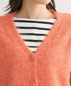 Green Parks 毛ふきシャギーＶネックカーディガン