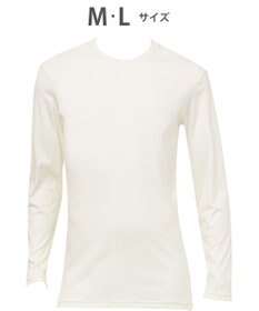 WACOAL MEN WACOAL MEN あったかインナー クルーネック 10分袖 綿100％ 保温性 やわらかさが続く 静電気が起こりにくい 毛玉になりにくい 後裾長め設計 WL6102 /ワコールメン