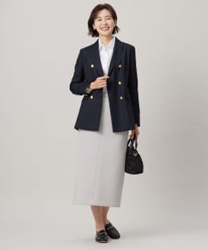 J.PRESS LADIES L 【洗える】BEZコットンナイロン ストライプ シャツカラー ブラウス