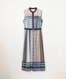 GRACE CONTINENTAL マルチチェックワンピース