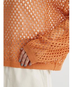 Green Parks メッシュ編みニットプルオーバー