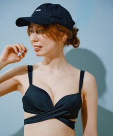 San-ai Resort（三愛水着楽園） 【WEB限定商品】ワコール共同開発 ノンワイヤーなのにぷっくり美胸を作る【ダブルアップ】　クロスビキニ M1/M2/L1　　【San-ai Resort（サンアイリゾート）】