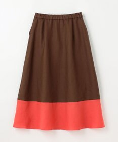 GRACE CONTINENTAL バイカラージップスカート